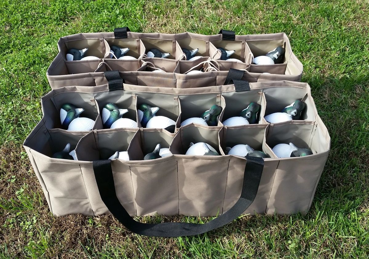 2 12 Pouch Life Size Series Mallard Duck Bags by Custom Decoy Bags